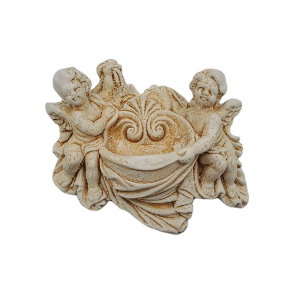 Vintage Cherub Wall Plaque with Pocket